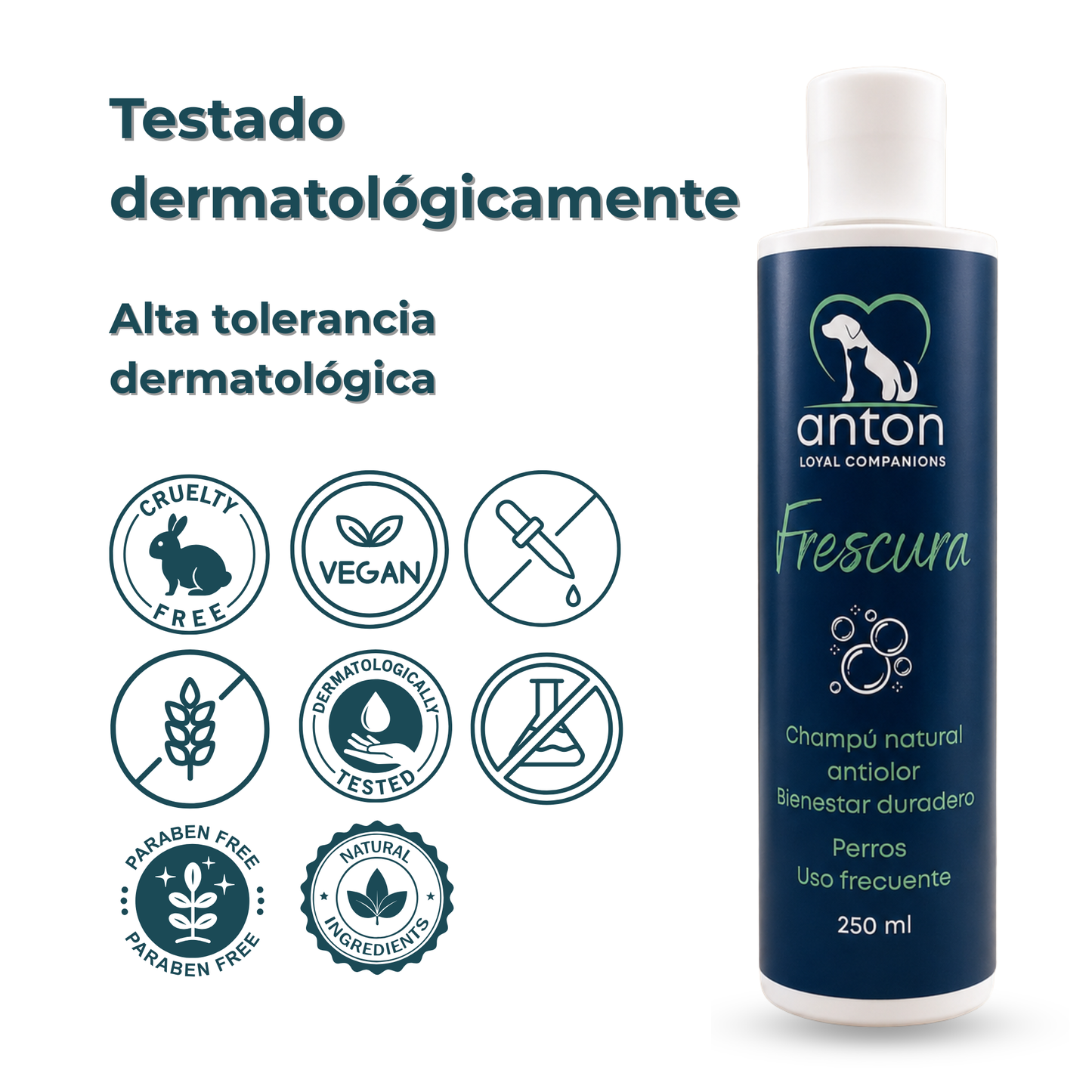 Champú natural para el control de olores en perros – 250 ml_5
