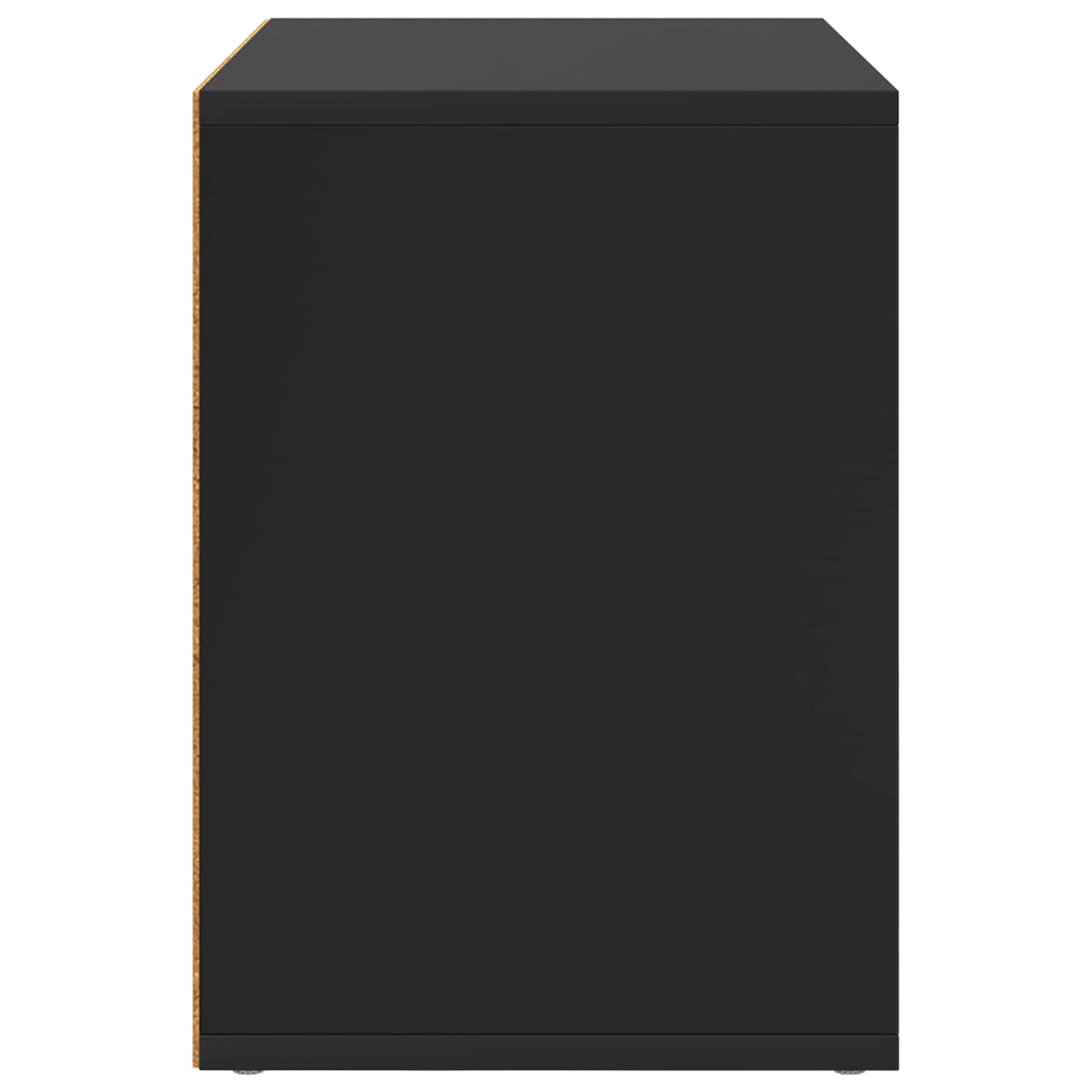 Casa Para Gatos Negro 51 X 30 X 42,5 Cm Madera De Ingeniería_5