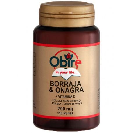 Borragem e Onagra 500 mg Obire 110 cápsulas