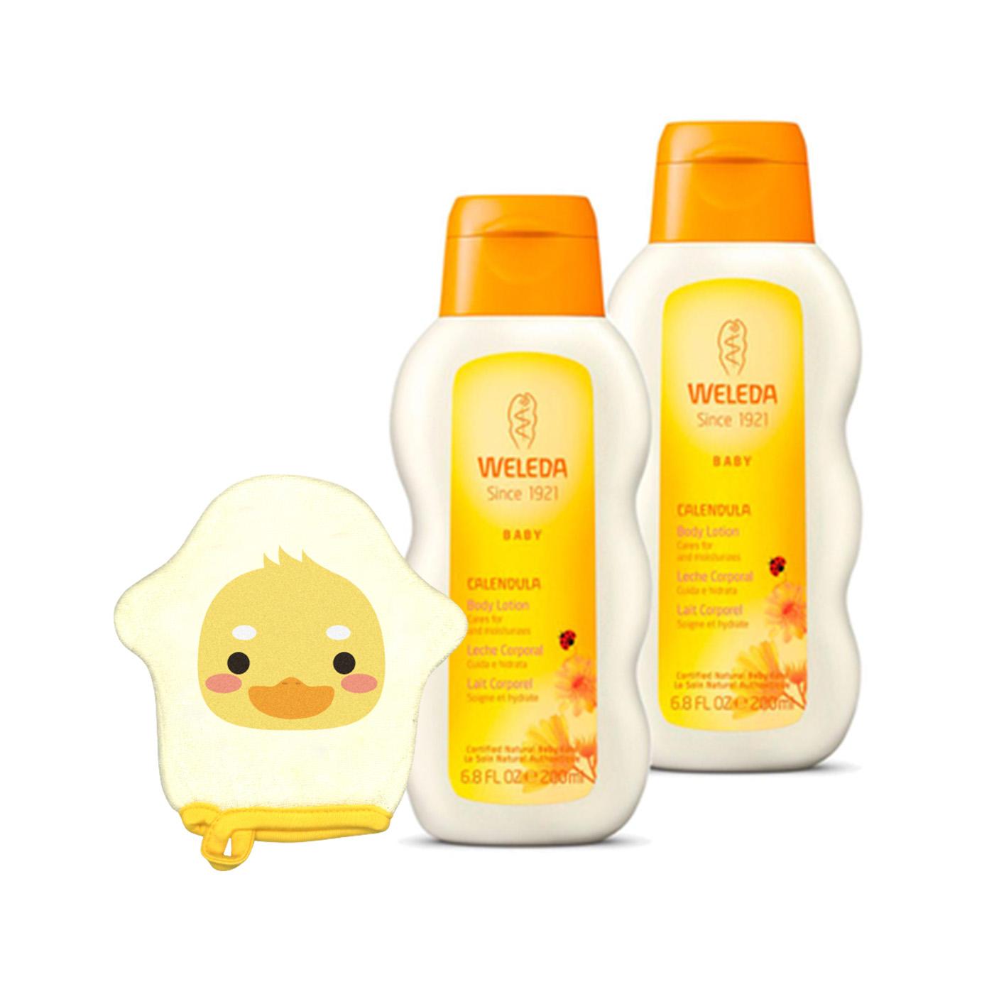 Loção Corporal de Calêndula Weleda Baby - Pack Promocional, 200ml
