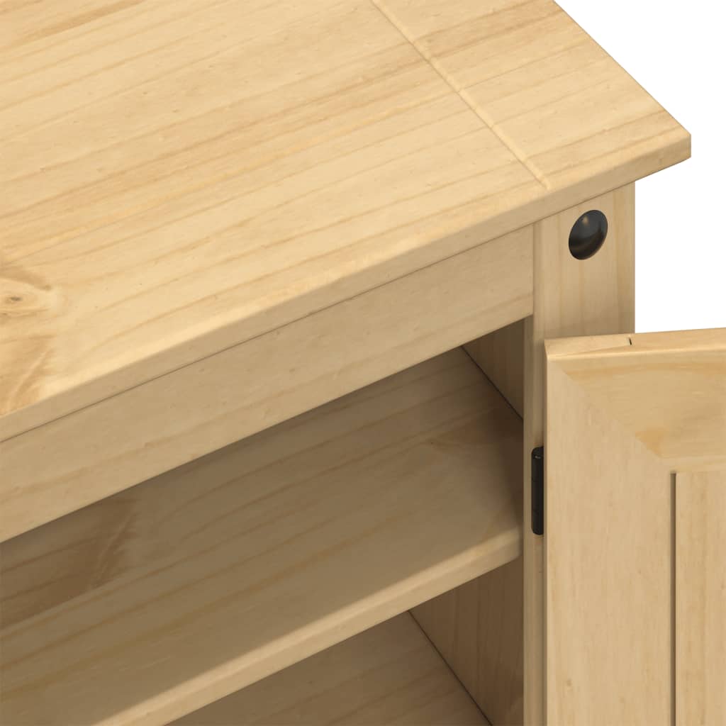 Mueble Zapatero Corona Madera Maciza De Pino 86x38,5x108 Cm / Vetonek_5