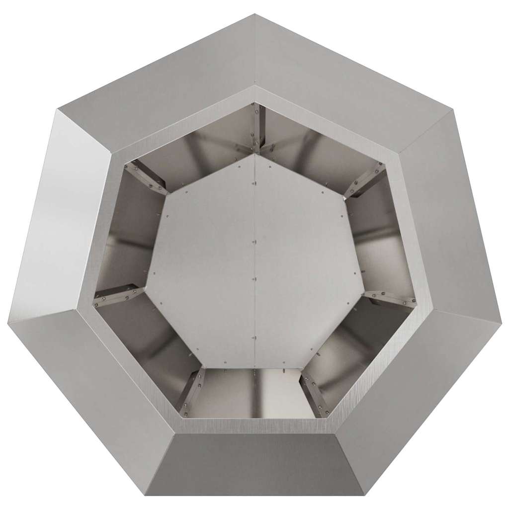 Jardinera Plateado 75 X 75 X 60 Cm Acero Inoxidable_5