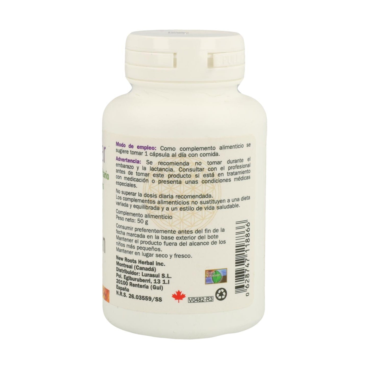 Vital Cellular, Sura Vitasan, 60 cápsulas