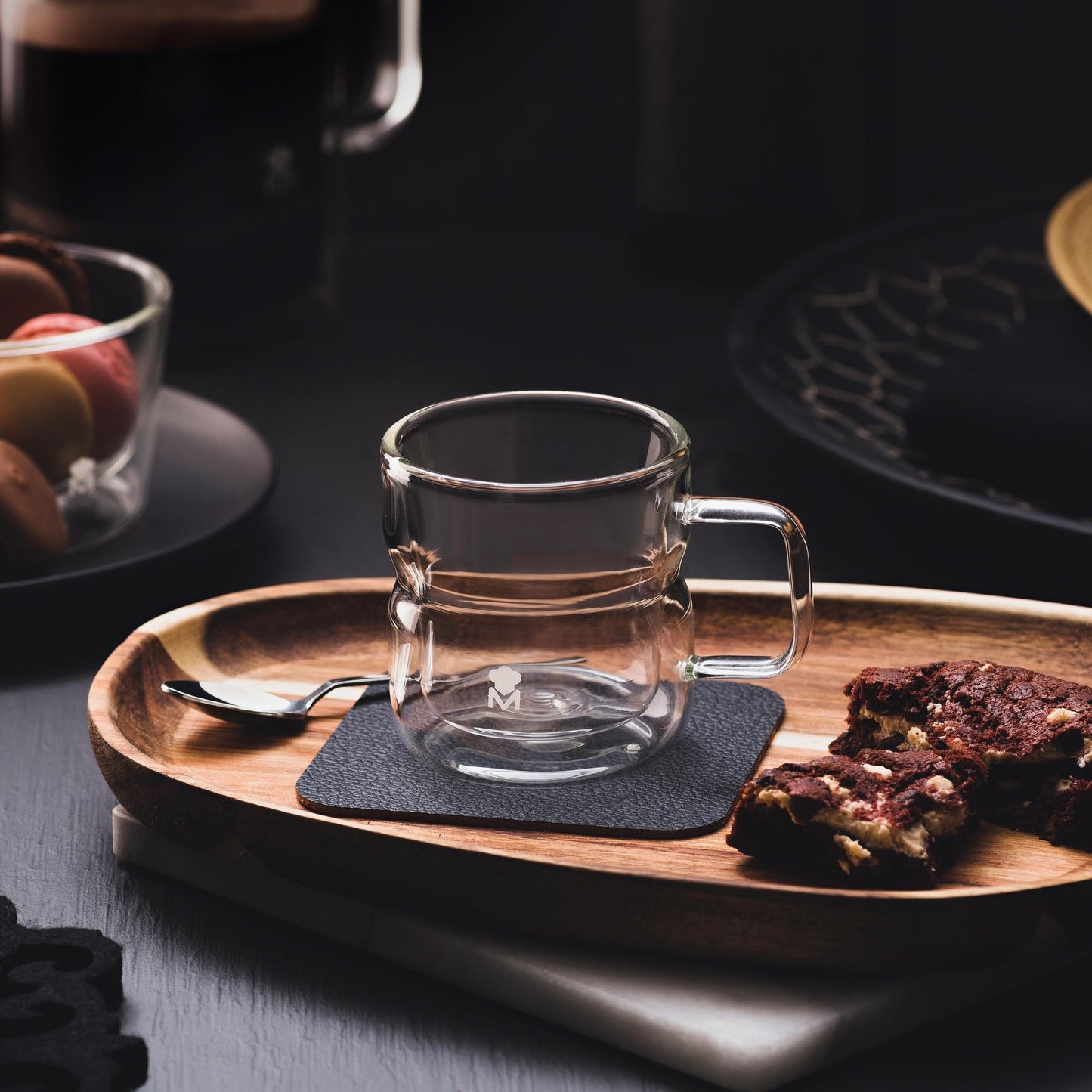 Set De 4 Vasos 50ml Mixology De Doble Pared En Borosilicato Masterpro_2