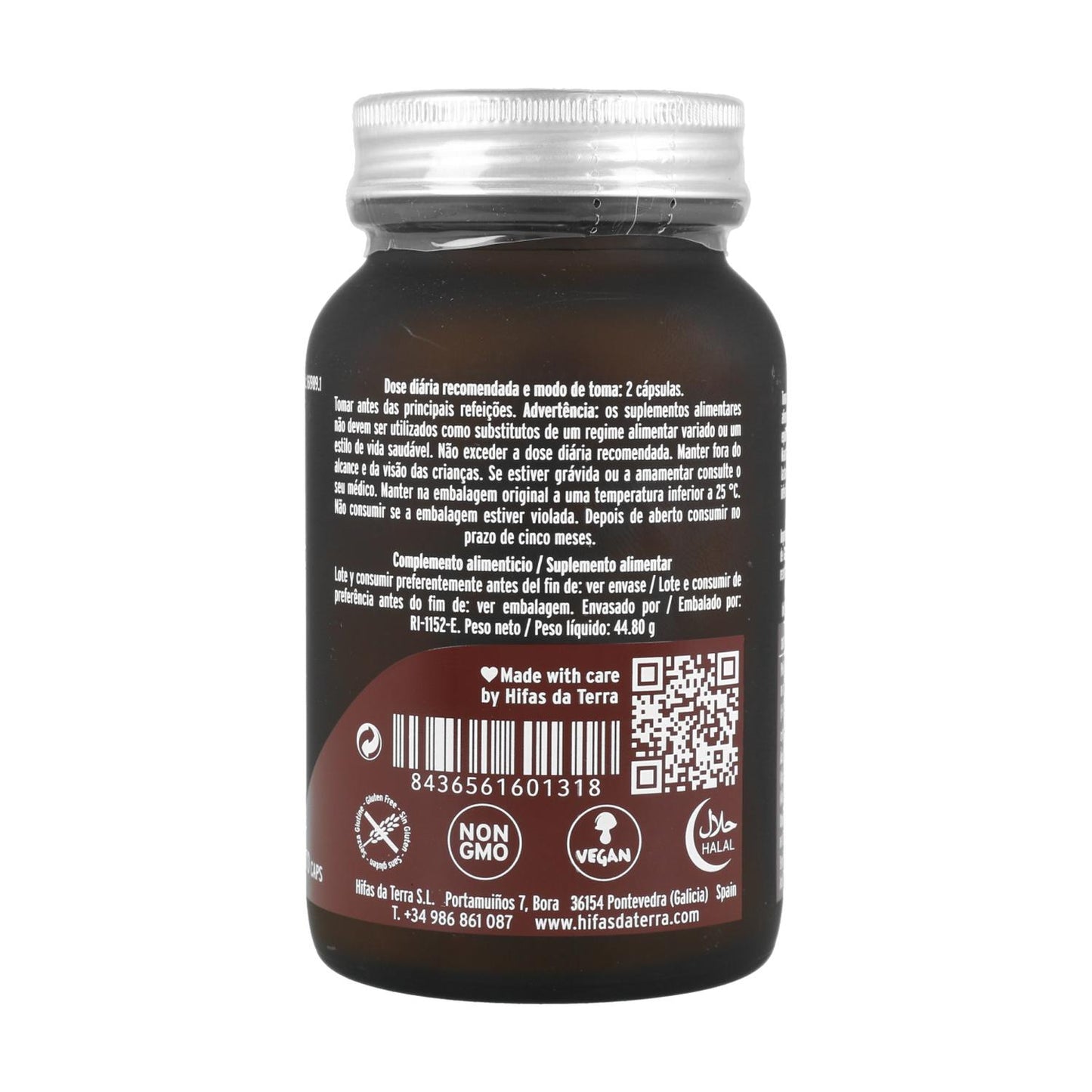 Mico Rei (Ganoderma lucidum) Hifas da Terra 70 cápsulas