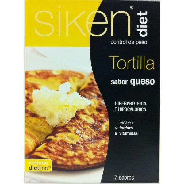 Siken Diet Tortilla 3 Queijos 7 Saquetas