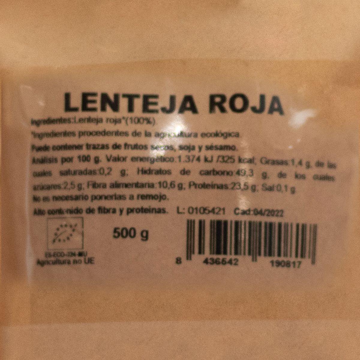 Lentilhas vermelhas Naturgreen, 500 g
