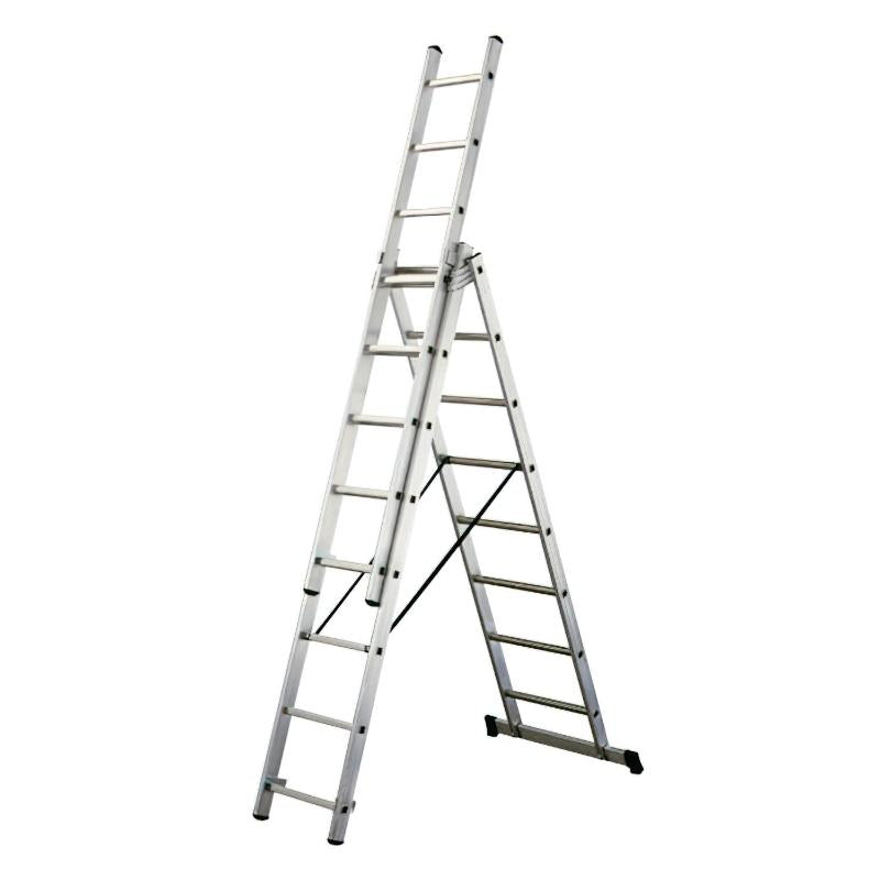 Escalera Aluminio Industrial 14+14+14 3x4 Mt._0