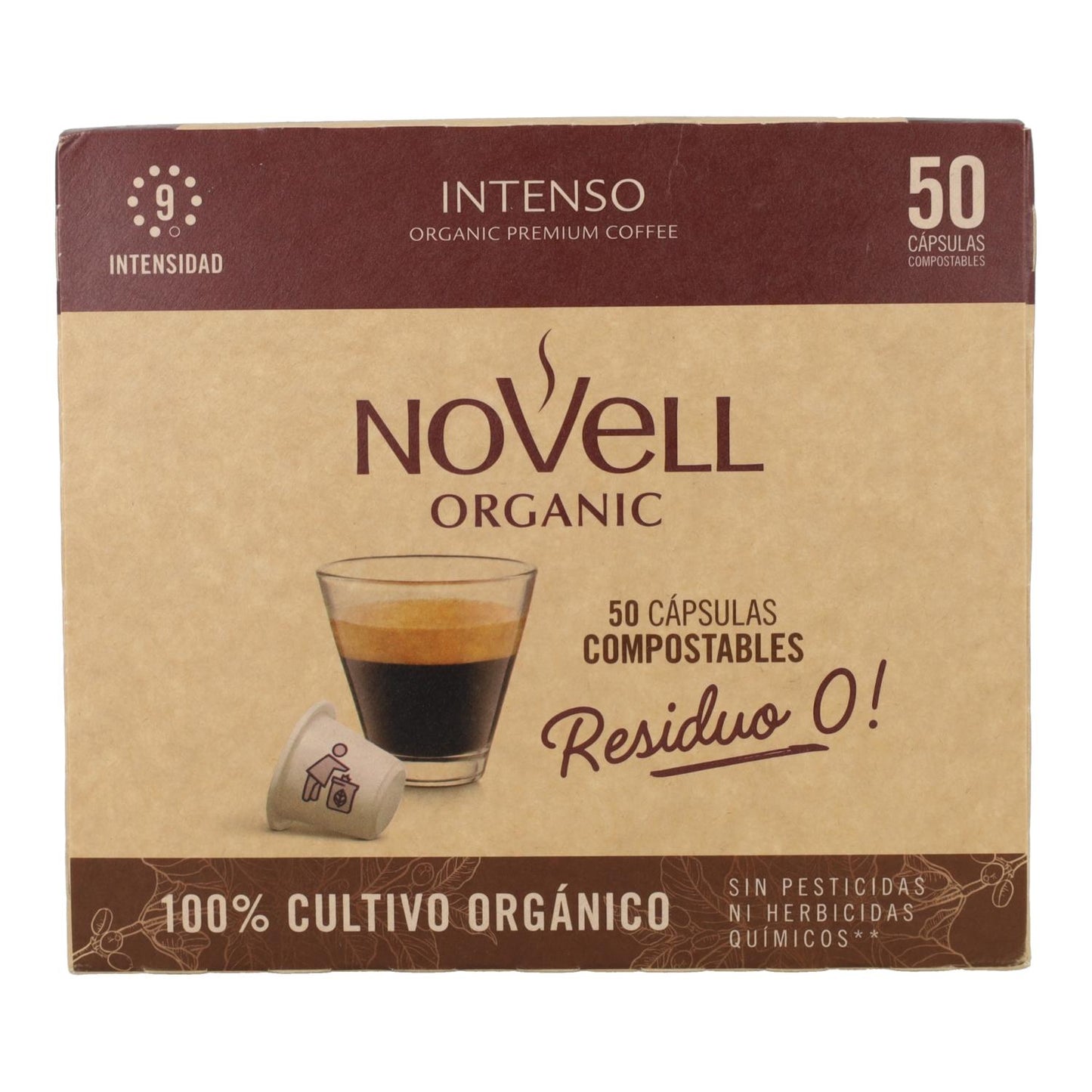 Cápsulas Compostáveis Nespresso Intenso 50 cápsulas