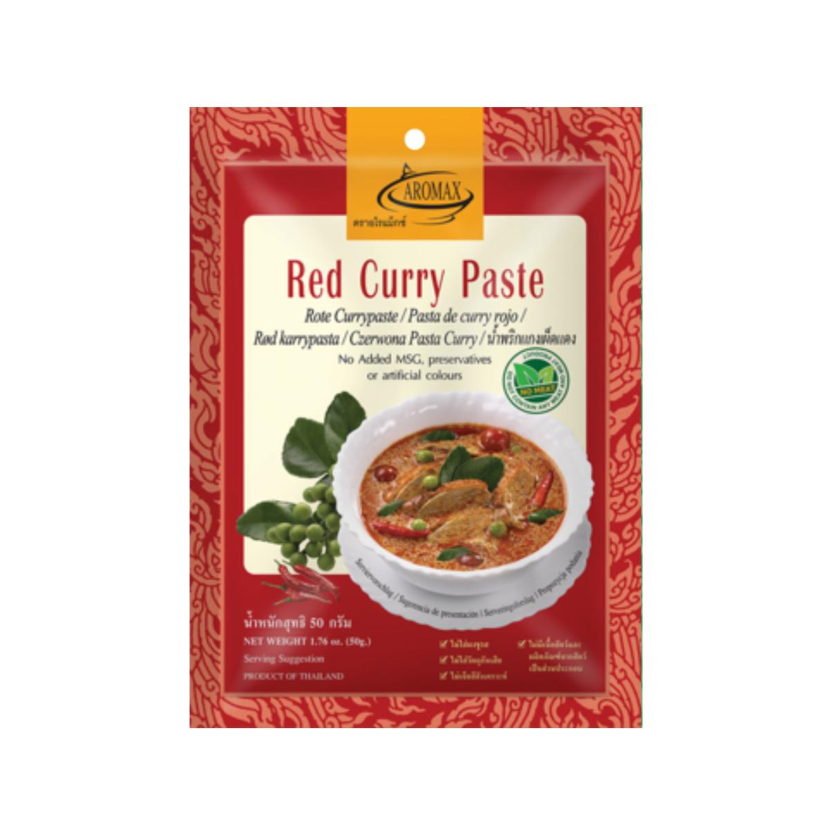 Pasta de Caril Vermelho Aromax 50 g