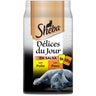 Sheba Delices du Jour Aves 6x50 g Ração húmida para gato com molho