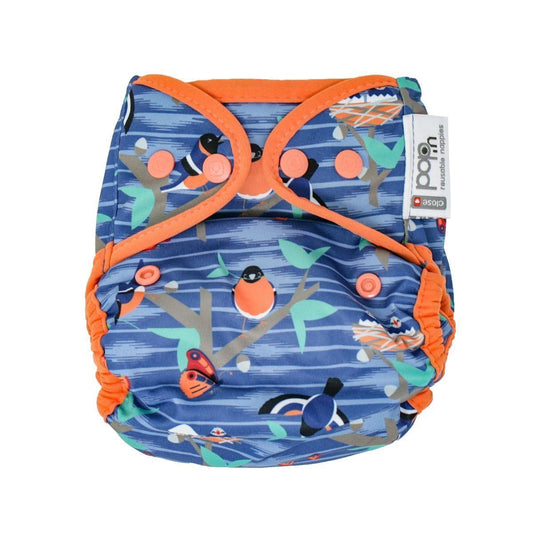 Fralda de pano Twilight Garden com fecho de mola para pais