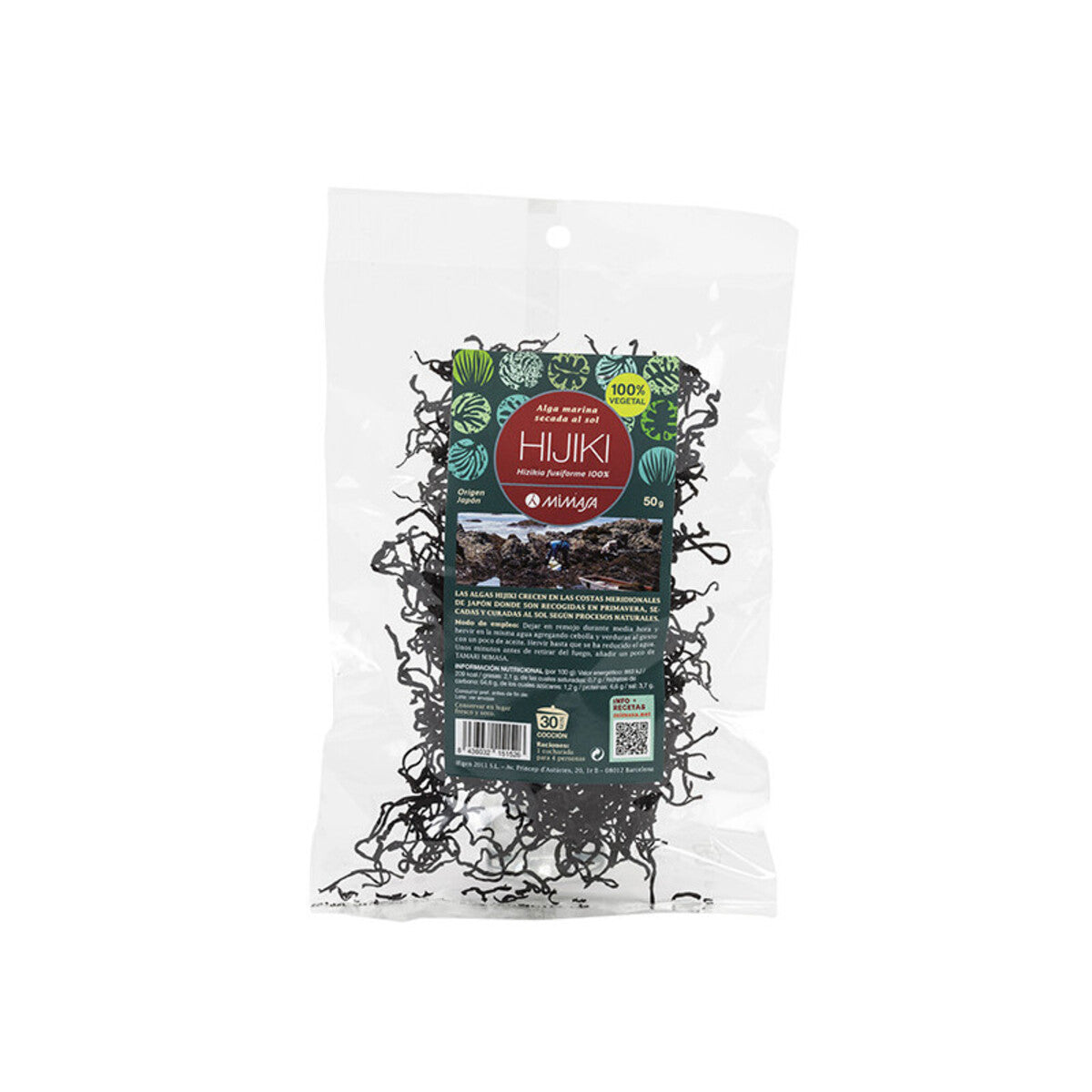 Hijiki Origem Japão MIMASA 50 g