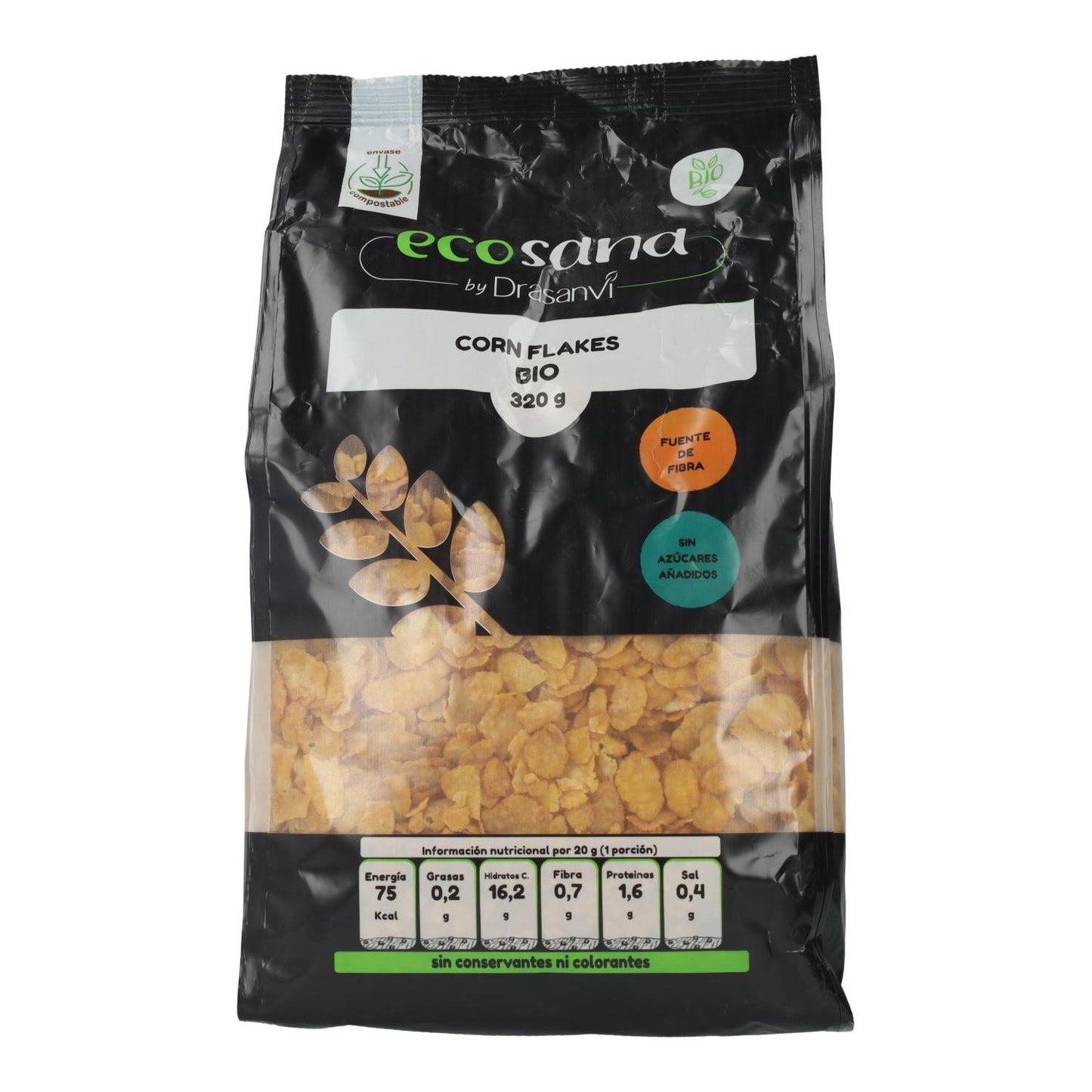 Flocos de milho biológico Ecosana 320 g