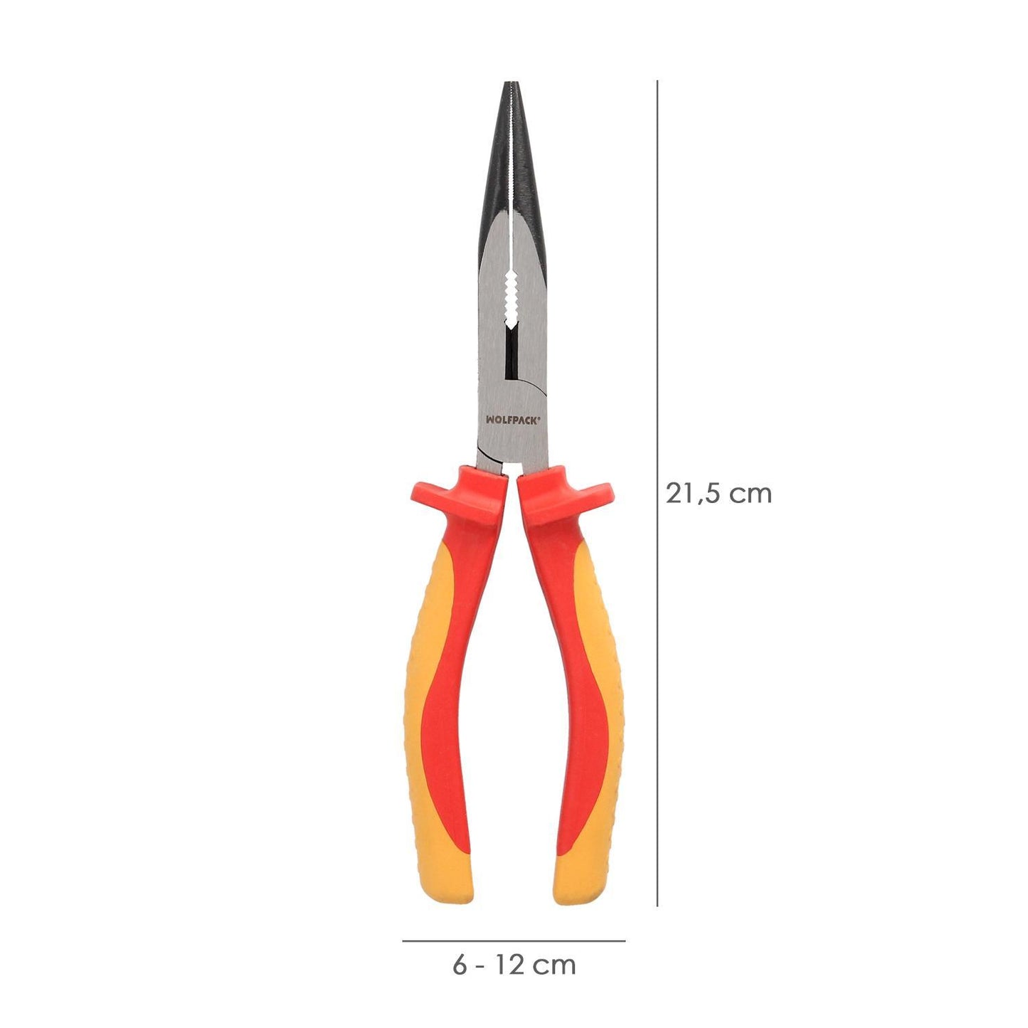 Alicates Boca Recta 200 Mm. Mangos Aislados Acero Cromo Vanadio Pelacables, Corta Cables, Pelador Cables
