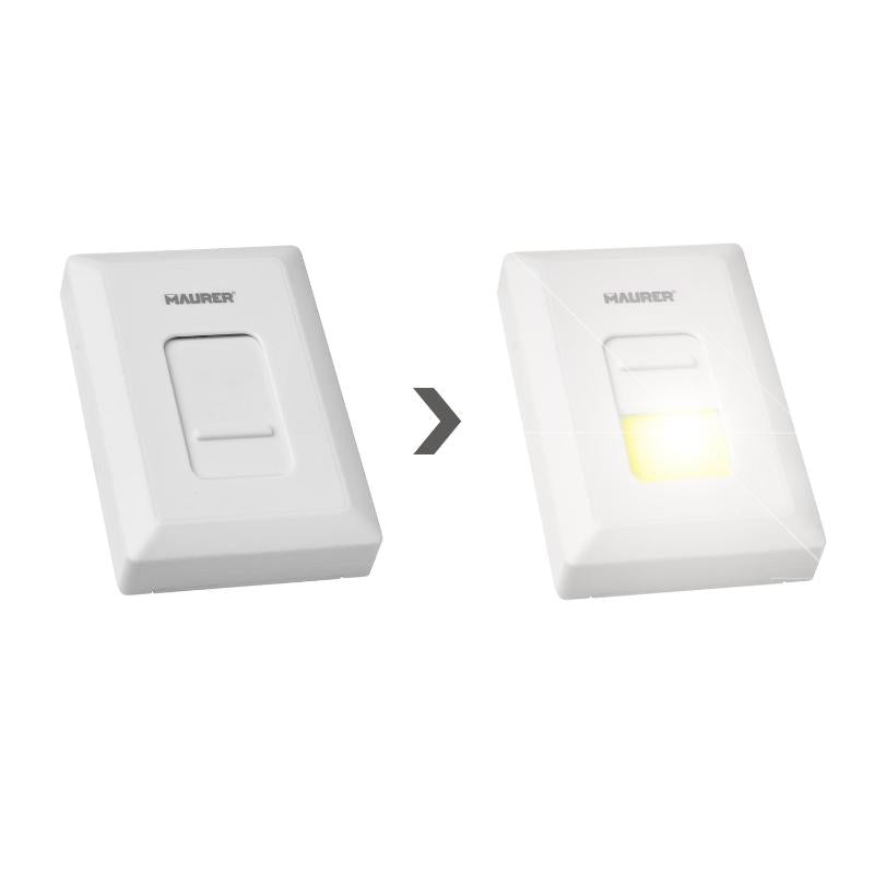 Linterna / Luces Led Para Pared / Armario Tipo Interruptor A Pilas (4 Aaaa)	400 Lumenes (fijación Mediante Pegatina O Iman)