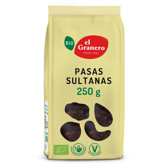 Passas Sultana Biológicas El Granero 250 g