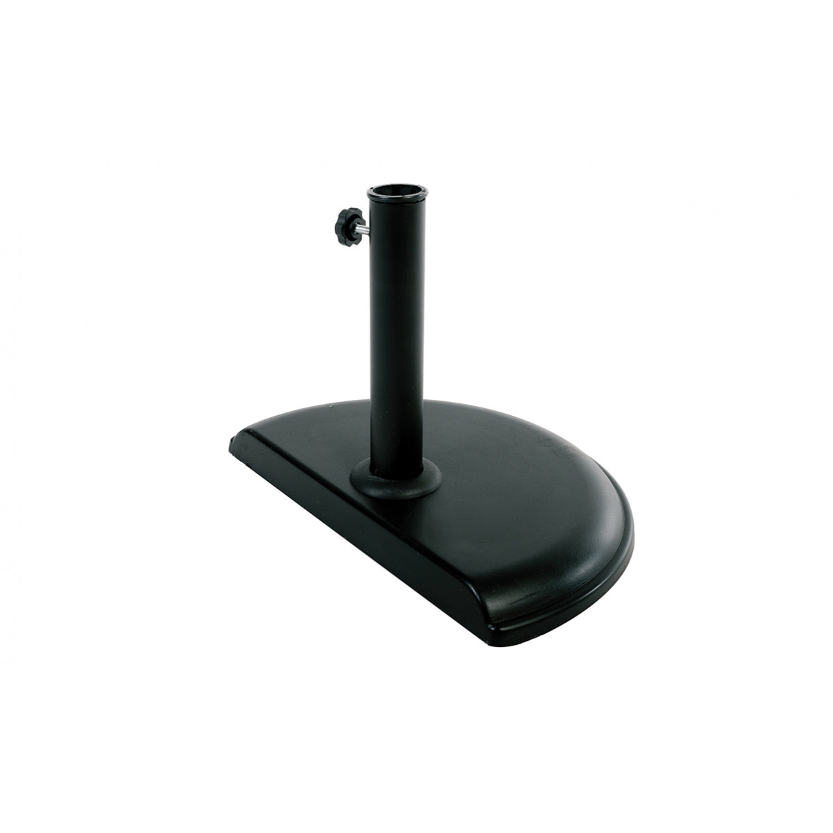 Pie De Sombrilla De Hormigón Para Balcón 10kg Negro Con 1 Tornillo De Apriete 45x29x4,5cm - Mobiliario De Jardín_0