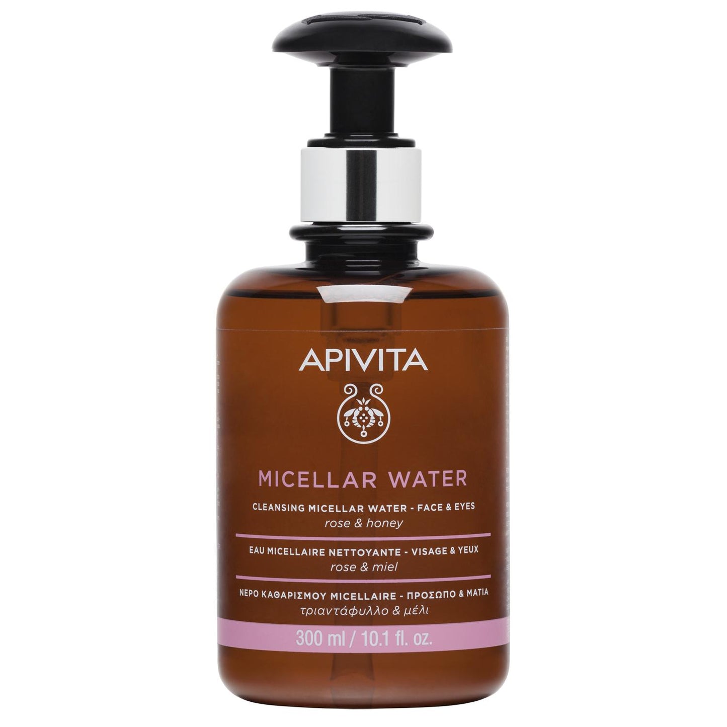 Água Micelar Apivita Rosa e Mel 300 ml