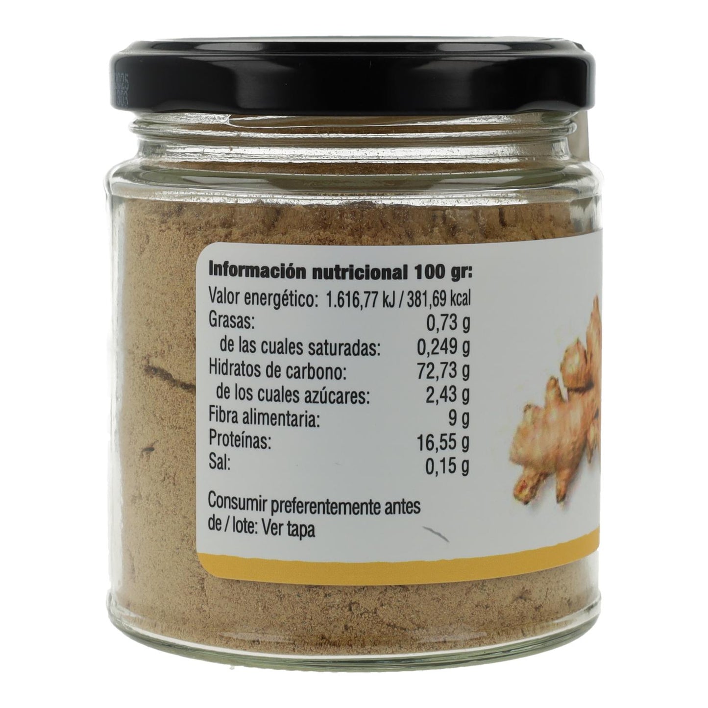 Gengibre em pó biológico Vegetalia 80 g