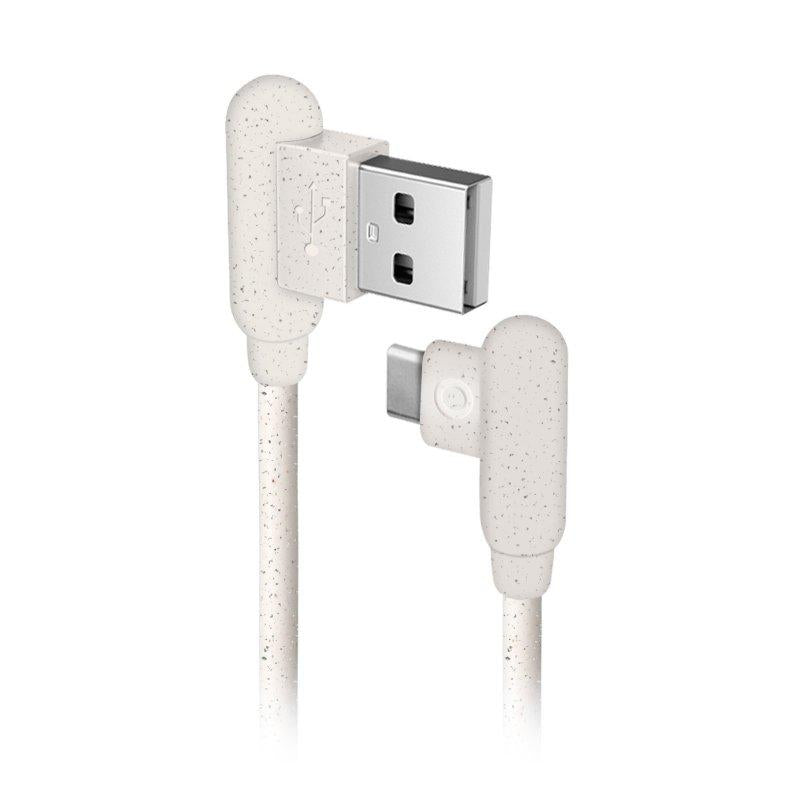 Eco-friendly cable tipo C 35% materiales biodegradables - blanco