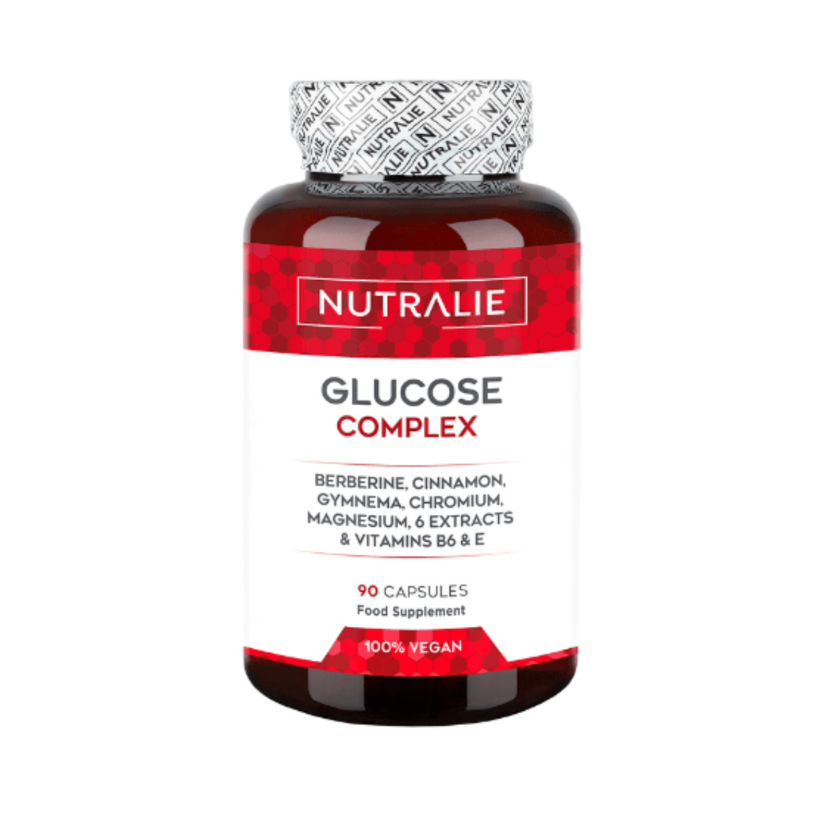 Complexo de Glicose Berberina + Crómio + Canela Nutralie 90 cápsulas