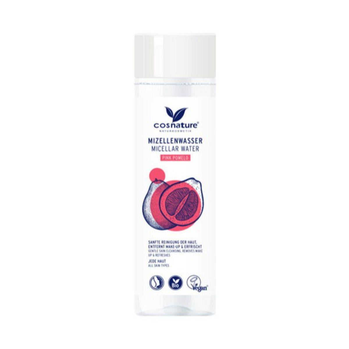 Água Micelar Biológica de Toranja Rosa Cosnature 250 ml