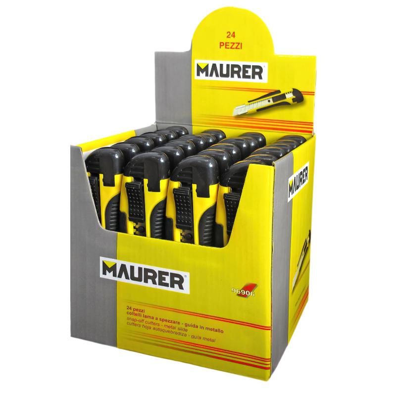 Cutter Maurer 18 Mm. Con 2 Hojas (expositor 24 Piezas)_0