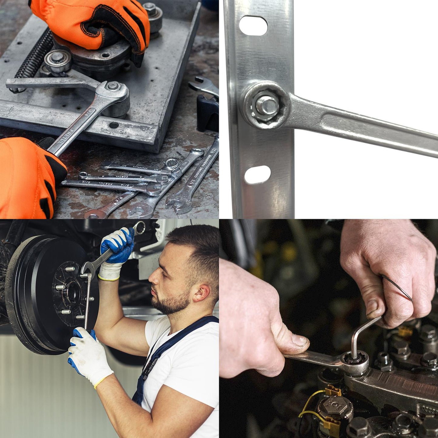 Llave Combinada Plus 27x27 Acero Cromo Vanadio Din 3113. Llave Doble Boca, Llave Fija, Llave Estrella