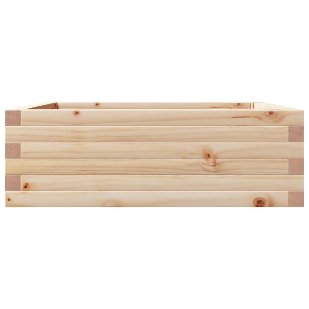 Jardinera De Madera Maciza De Pino 70x70x23 Cm_5