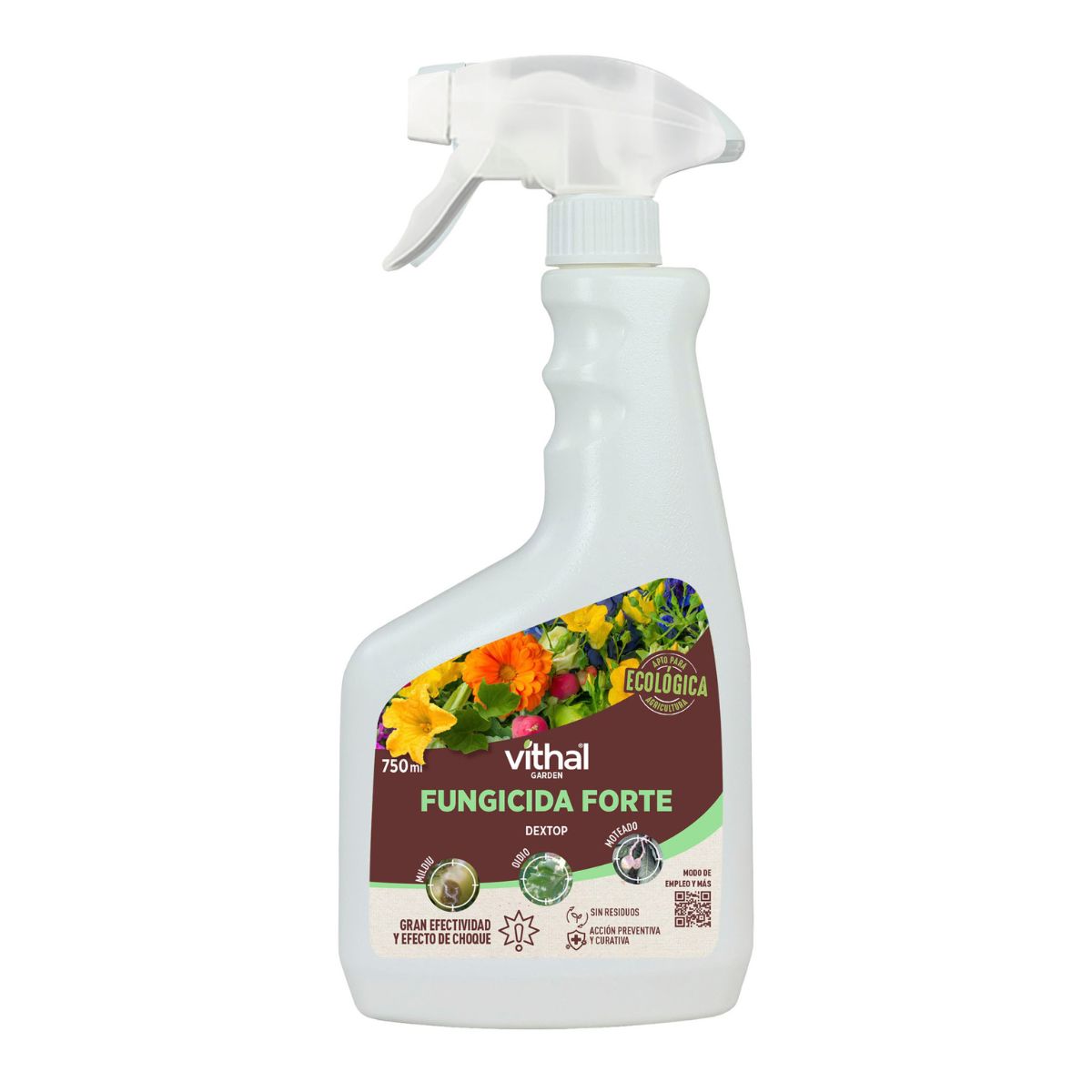 Forte Eco Fungicida 750 ml pronto a usar Vithal Garden