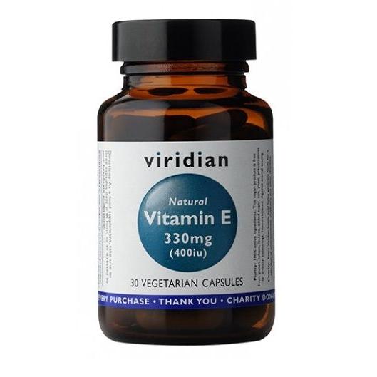 Vitamina E 330mg (400iu) Natural 30 cápsulas vegetais Viridian