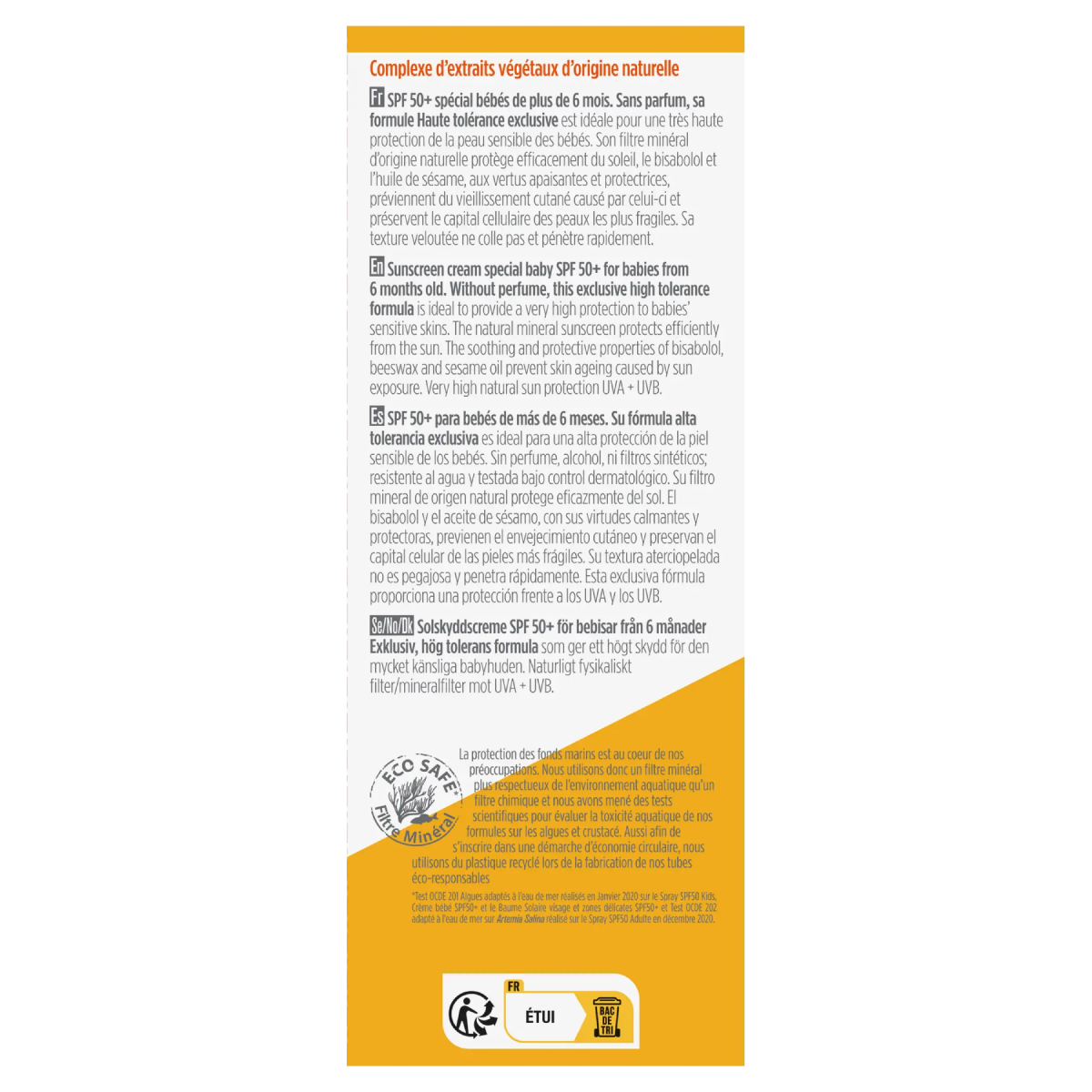 Protetor Solar para Bebé FPS 50+ Hipoalergénico Bioregena 40 ml