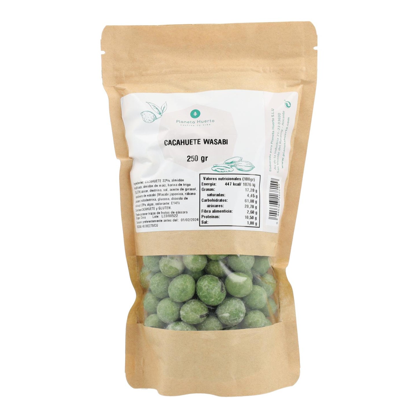 Planeta Huerto amendoim wasabi 250g