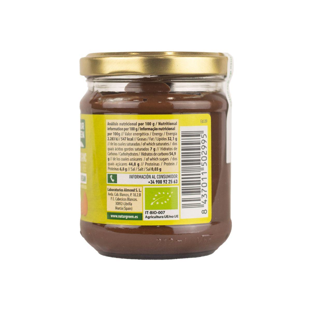 Creme de Amêndoa e Cacau Naturgreen, 200 g