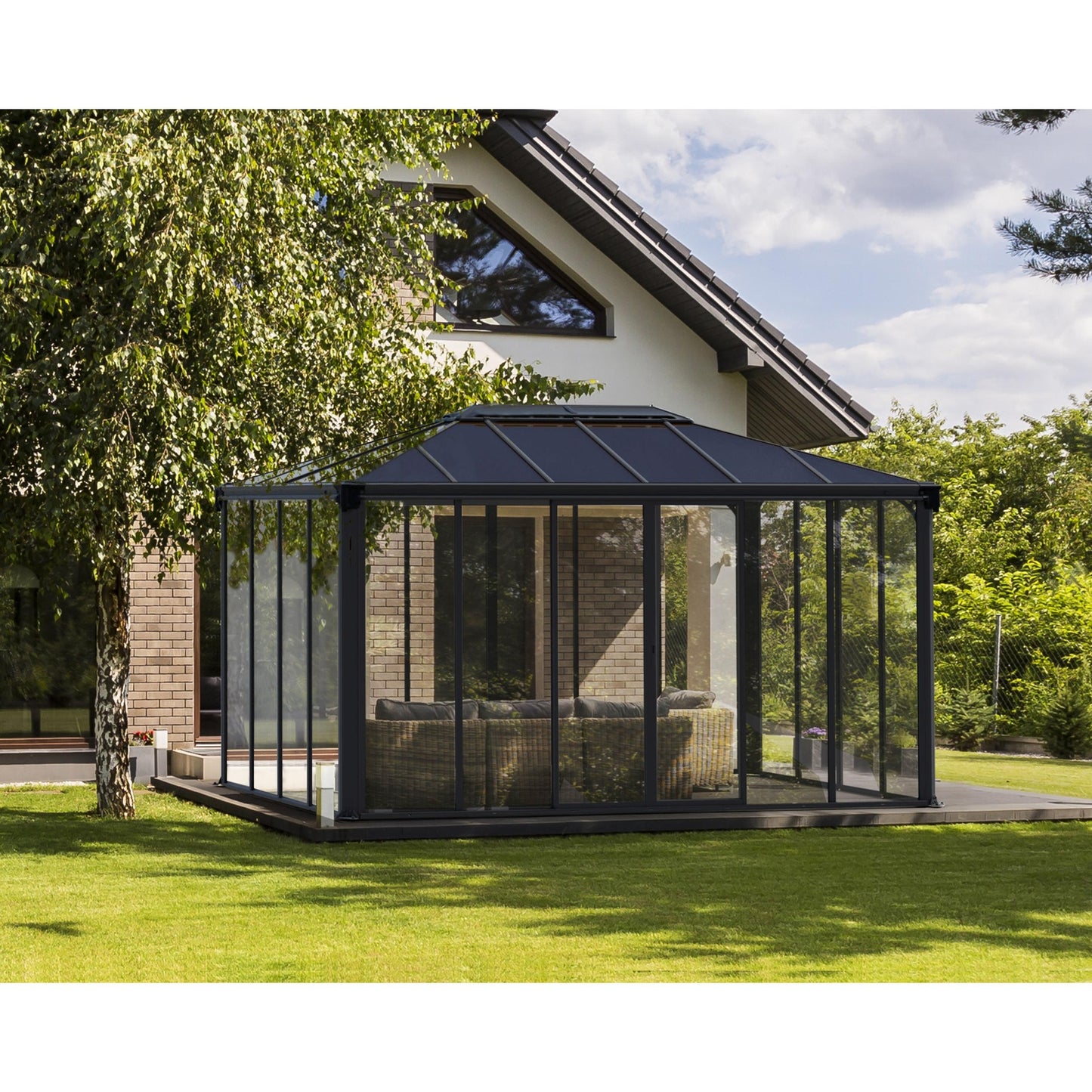 Gazebo fechado Ledro, 430x295 cm, Canopia, da Palram