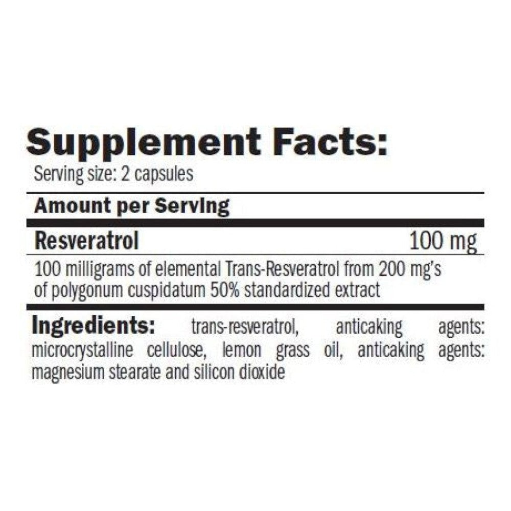 Pure Resveratrol Anti-ox 60 Caps_1