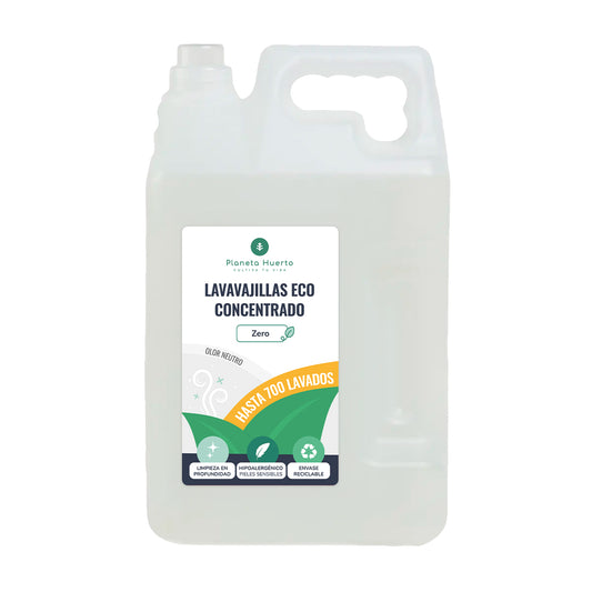 Máquina de lavar louça manual hipoalergénica, sem fragrância, Eco Planeta Huerto 5l