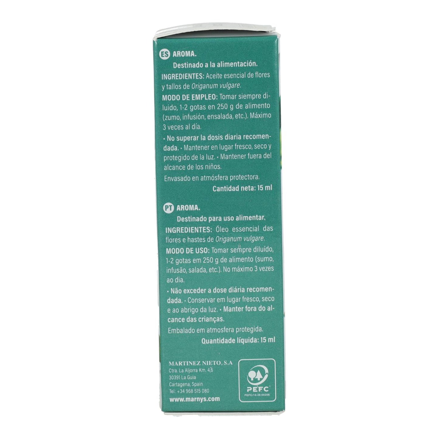 Óleo Essencial de Orégãos Marnys 15 ml