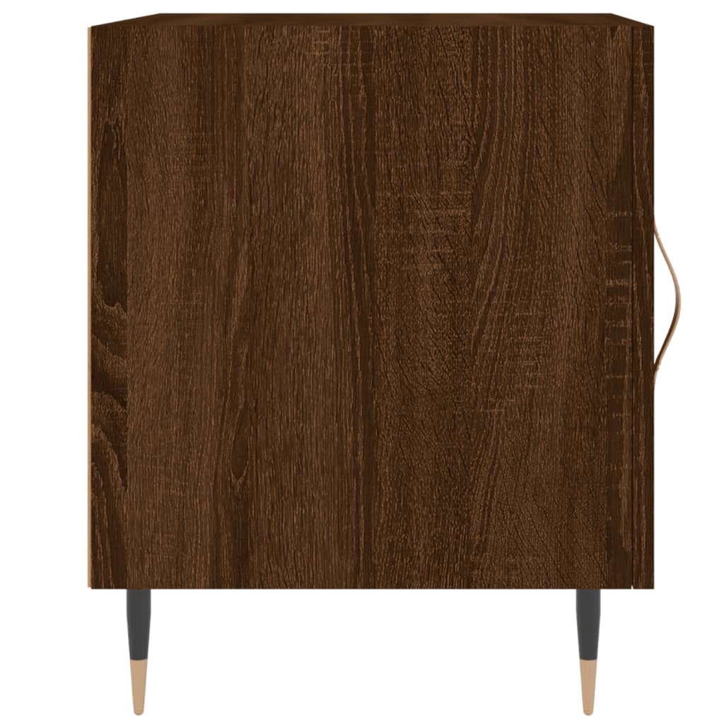 Mesitas Noche 2 Uds Madera Ingeniería Marrón Roble 40x40x50 Cm_4