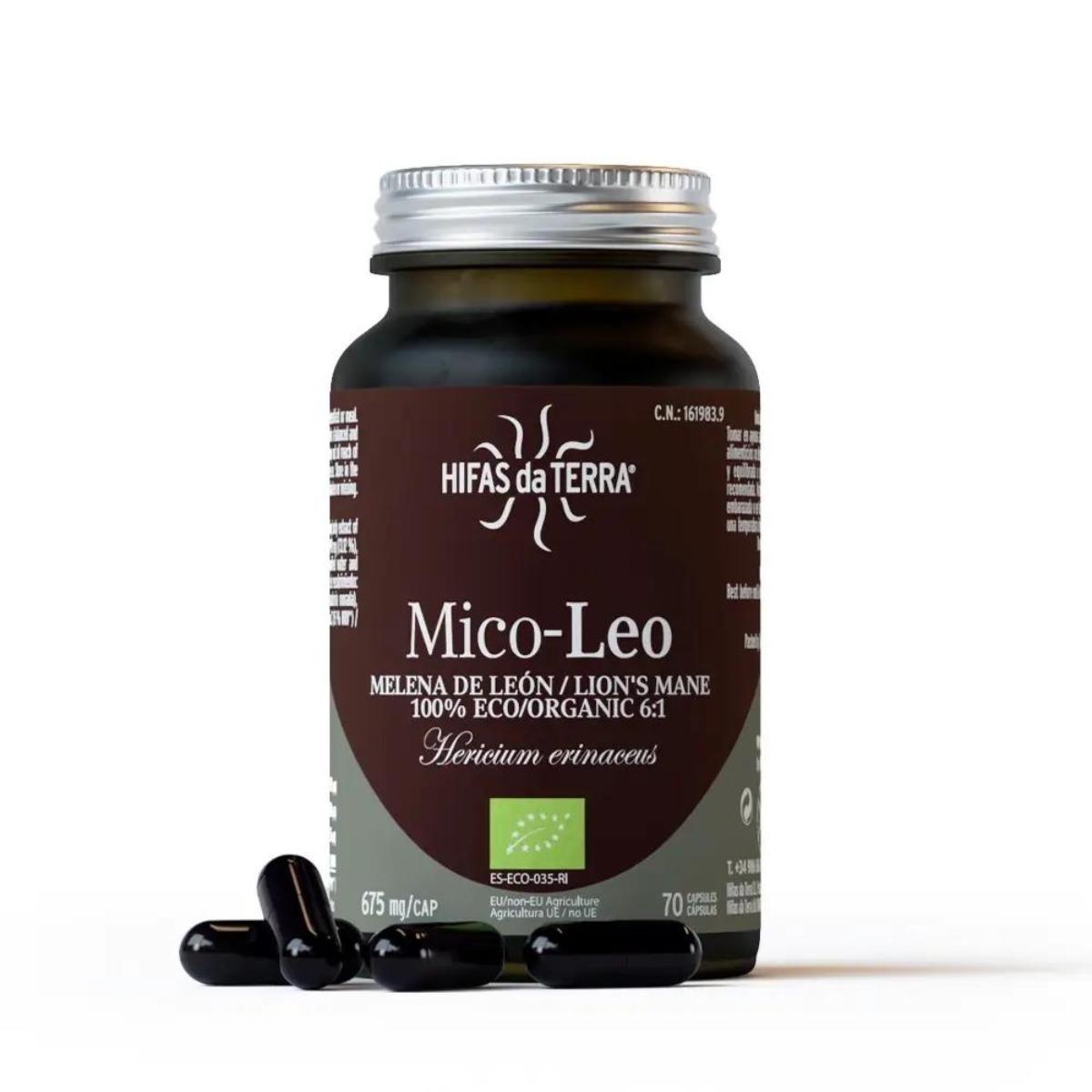 Mico Leo Juba de Leão BIO Hifas da Terra 675 mg 70 cápsulas