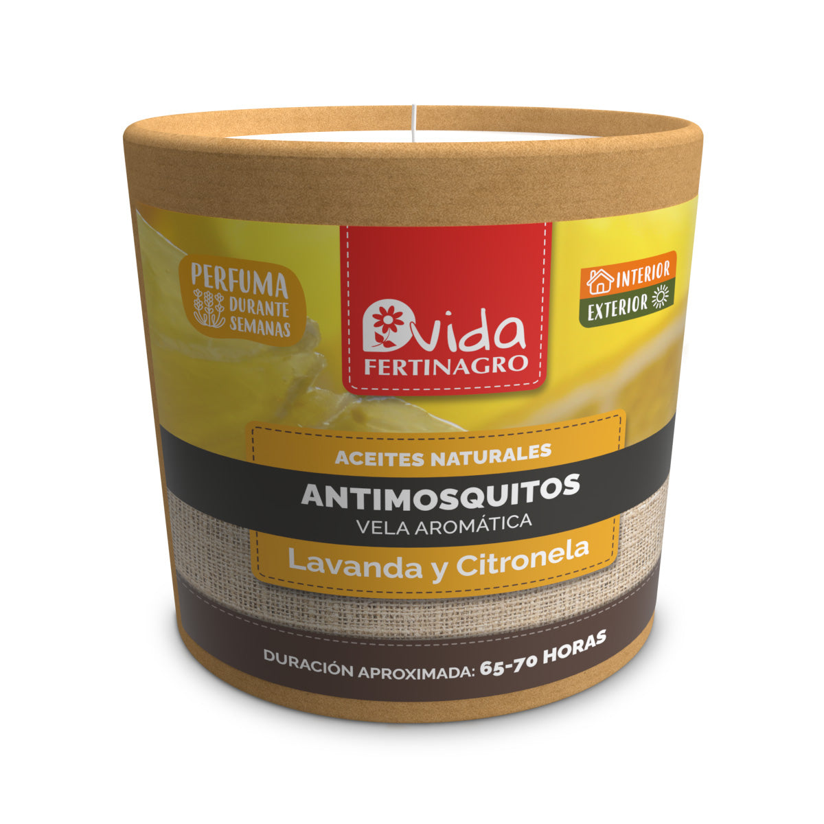 Vela antimosquitos lavanda y citronela Fertinagro