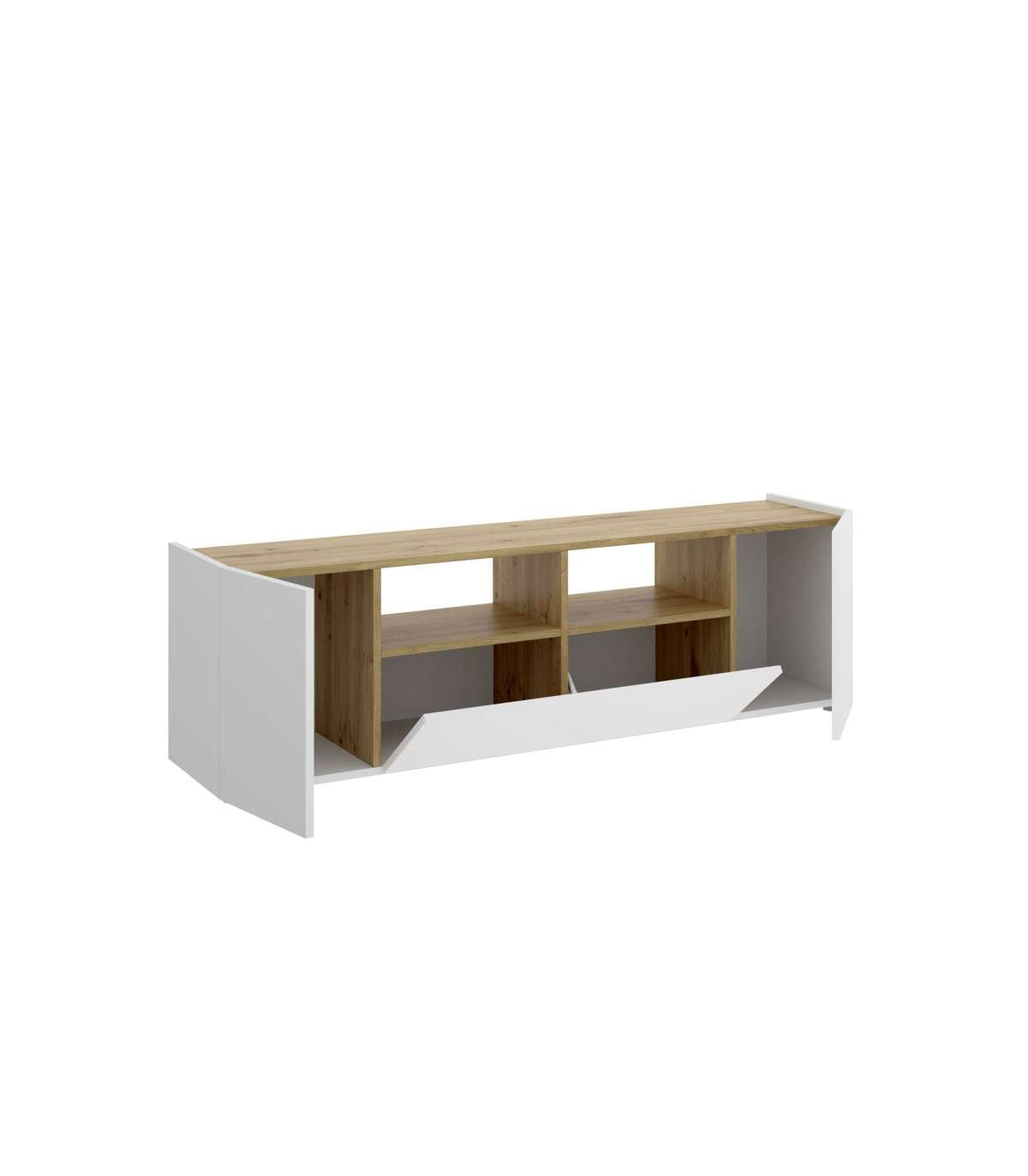 Mueble De Televisión Lun En Blanco-nordicl 47 Cm(alto)155 Cm(ancho)43 Cm(fondo)_5