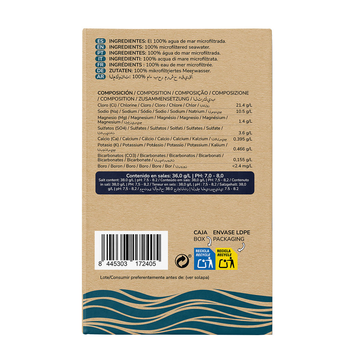 Planet Garden Água do Mar Hipertónica 10 L