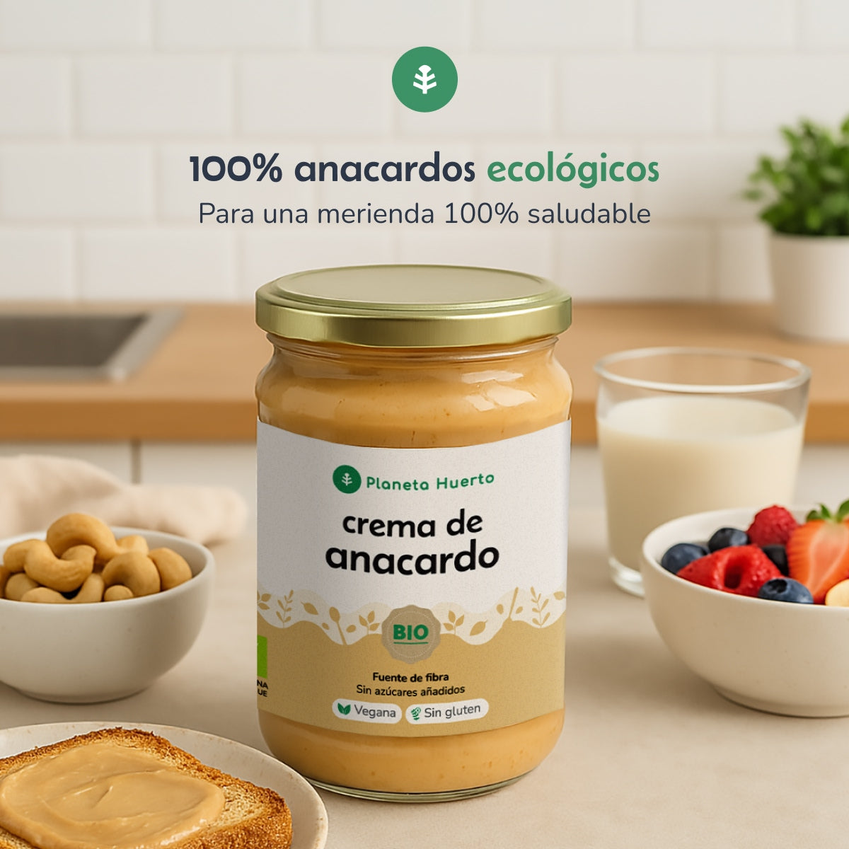 Planeta Huerto ECO Creme de Caju 350 g