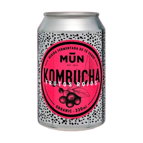 Kombucha Frutos Vermelhos Lata ECO Mun 330 ml