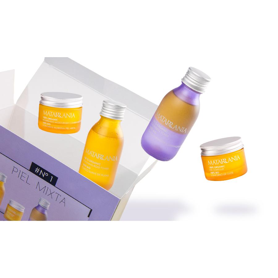 Pacote de tratamento natural Matarrania para pele mista