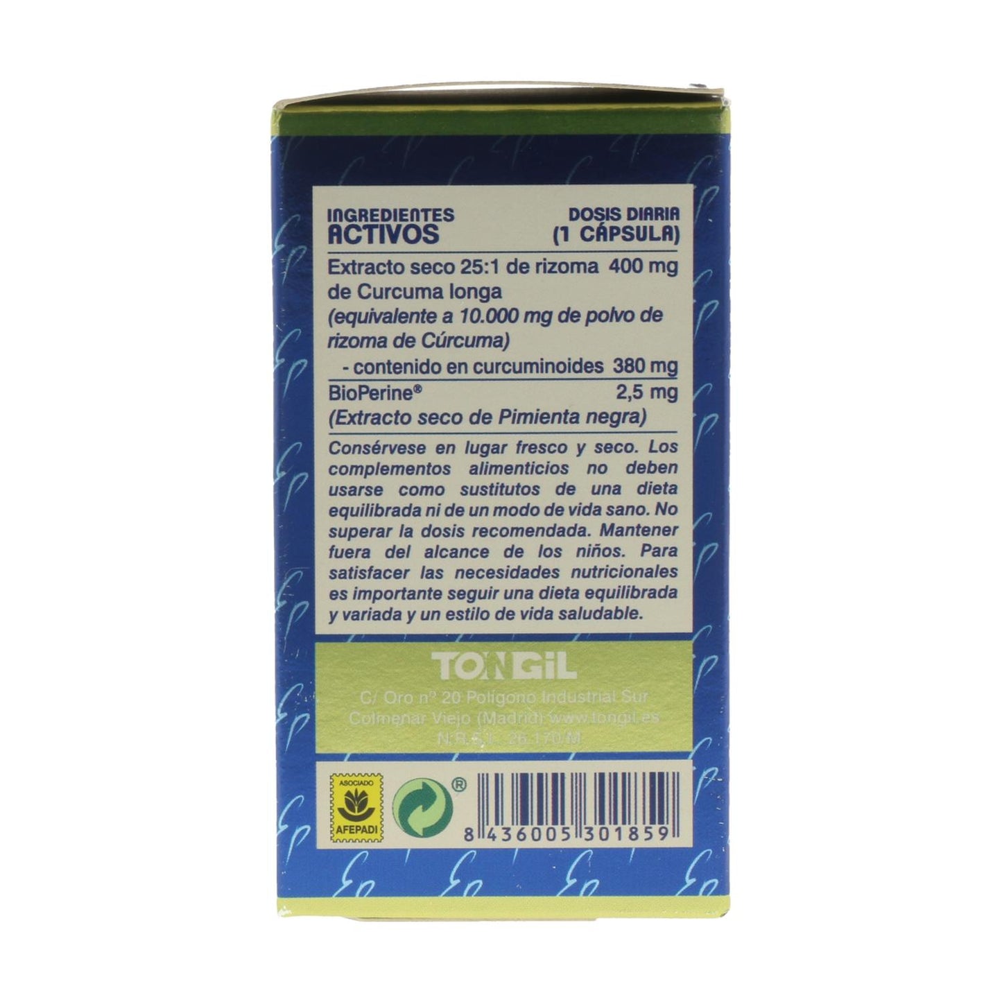 Estado Puro Curcuma Tongil 10.000 Mg 40 Cápsulas