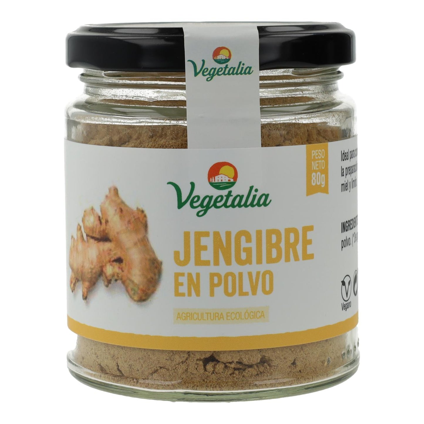 Gengibre em pó biológico Vegetalia 80 g