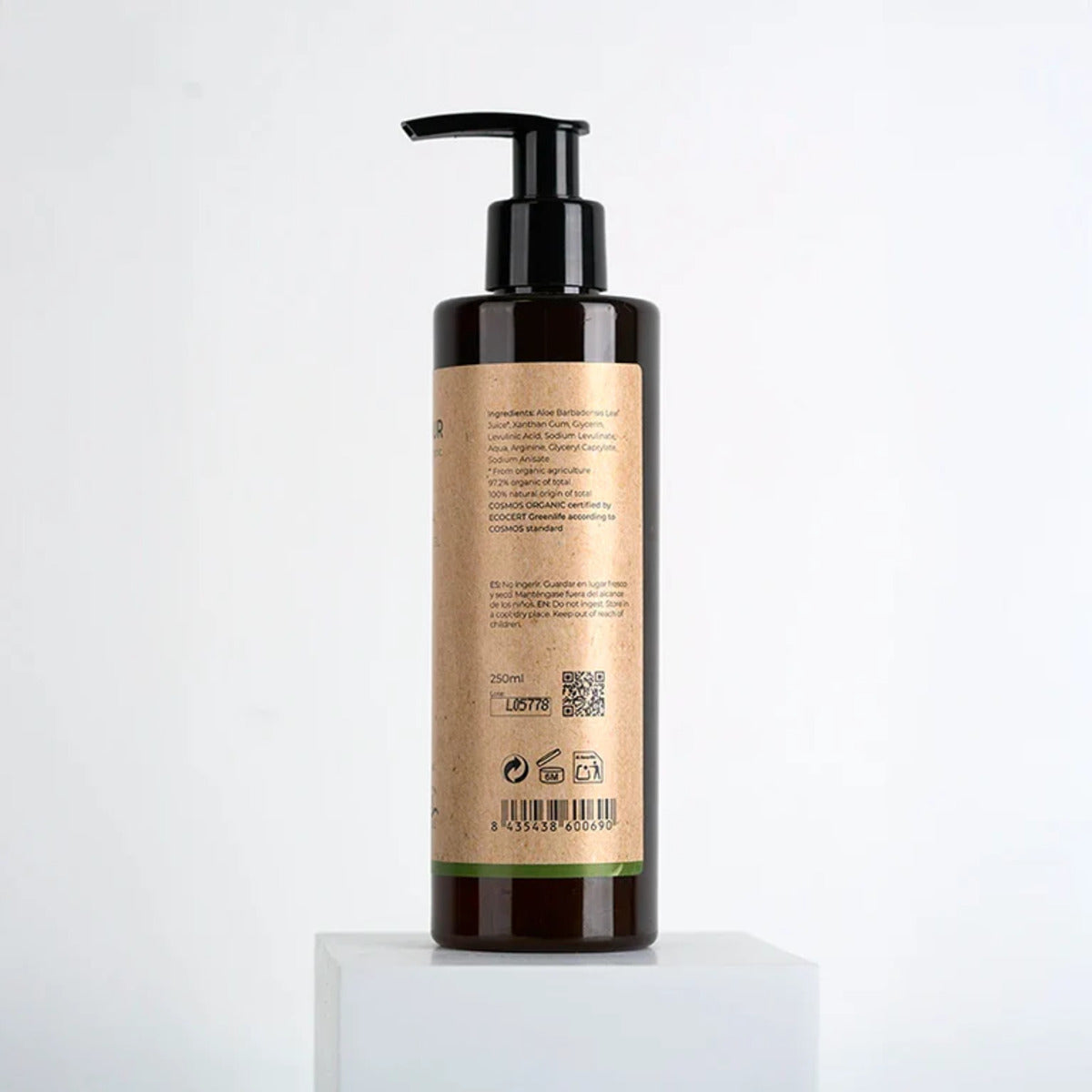 Gel de Aloé Vera 97% Biológico Certificado Arganour 250 ml